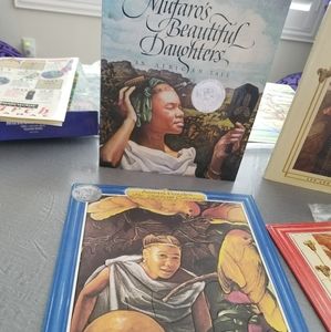 "Mufaro Beautiful Daughters" book with matching puzzle